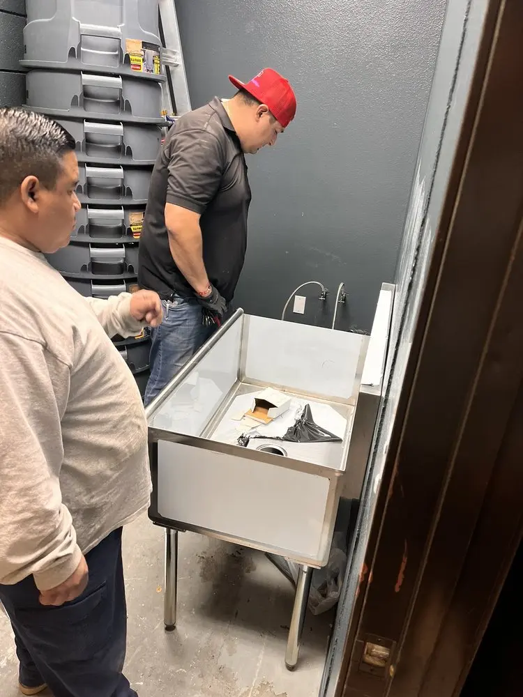 Commercial plumbing and sink installation in Milford