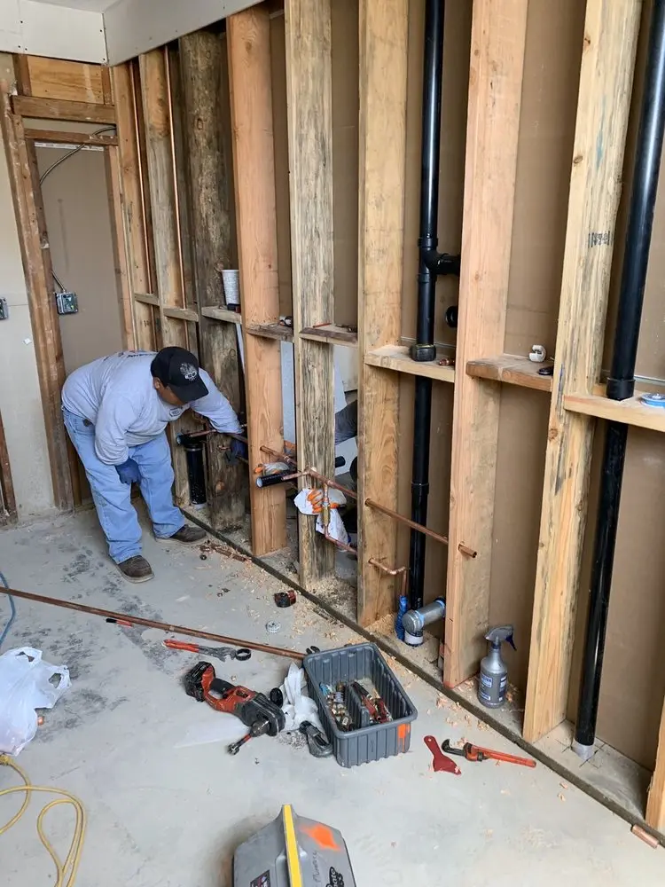 Commercial rough-in plumbing for Gas Line Repair in Milford